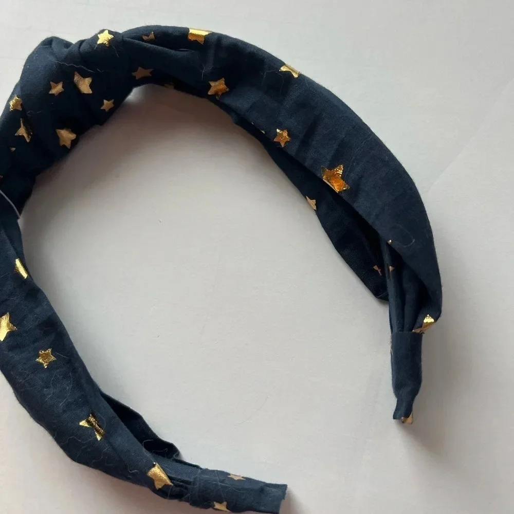 Crewcuts • NWT Navy Gold Star Knot Headband
